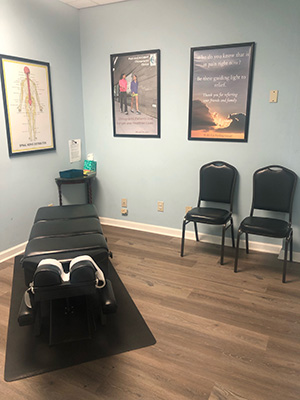 Chiropractic Gainesville GA Adjustment Room